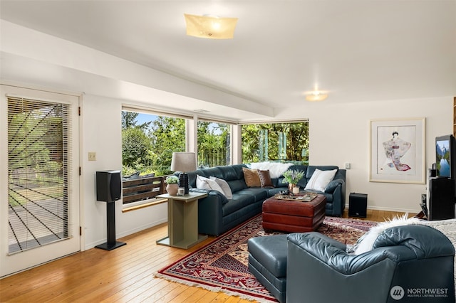 3912 NE 127th St, Seattle, WA 98125 - living room with light wood-type flooring and plenty of natural light