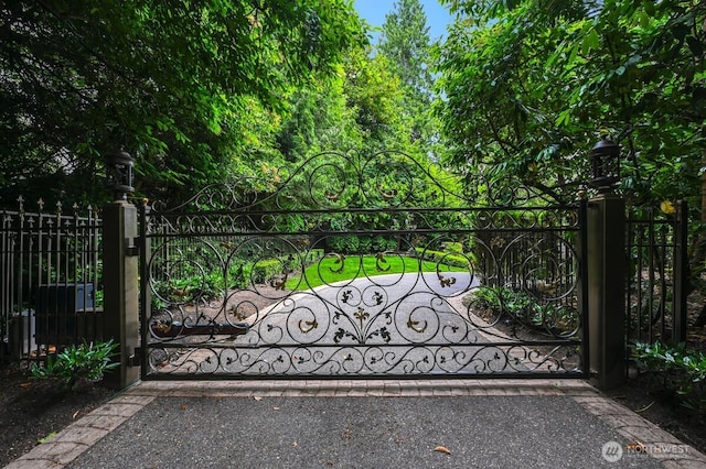 3210 Hunts Point Rd, Hunts Point, WA 98004 - view of gate