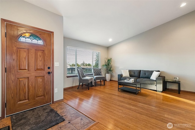 5983 Honeycutt Ct, Ferndale, WA 98248 - foyer with light wood-style floors and recessed lighting