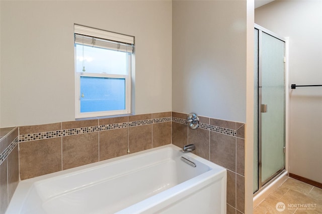 5983 Honeycutt Ct, Ferndale, WA 98248 - bathroom featuring a garden tub and a stall shower