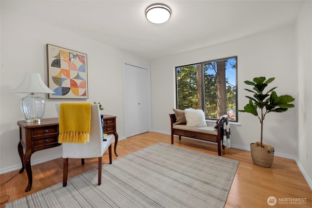 13573 Linden Ave N Unit 302, Seattle, WA 98133 - home office with wood finished floors and baseboards