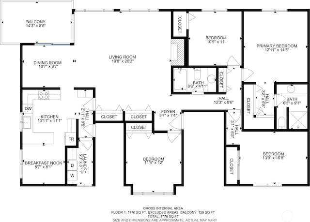 13573 Linden Ave N Unit 302, Seattle, WA 98133 - view of property floor plan