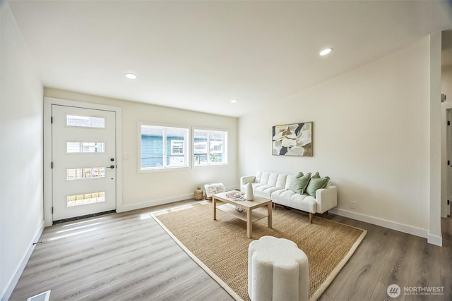 1322 Crescent Ave, Centralia, WA 98531 - living room with wood finished floors and recessed lighting