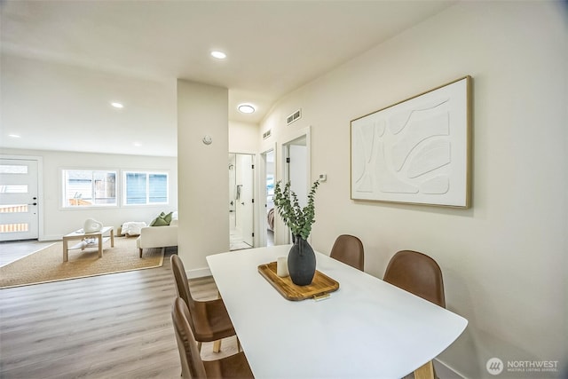 1322 Crescent Ave, Centralia, WA 98531 - dining room featuring wood finished floors and recessed lighting