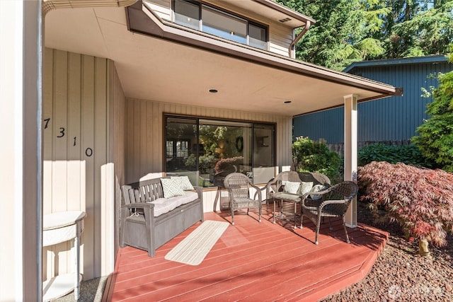 17310 Palatine Ave N, Shoreline, WA 98133 - deck with outdoor lounge area