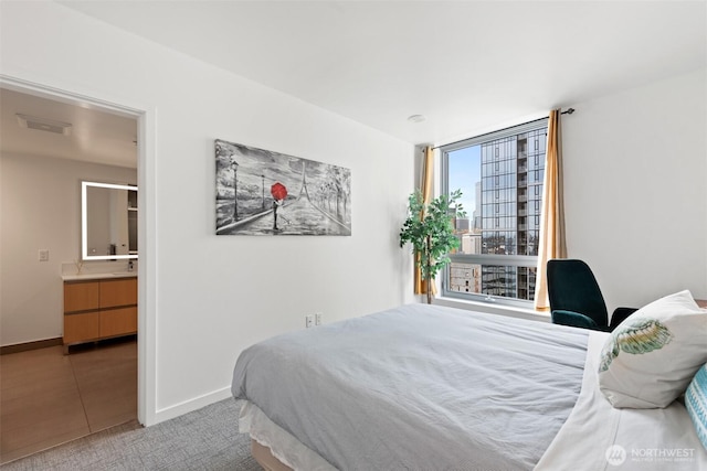 1808 Minor Ave Unit 3105, Seattle, WA 98101 - bedroom featuring connected bathroom and carpet flooring