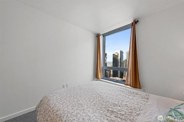 1808 Minor Ave Unit 3105, Seattle, WA 98101 - carpeted bedroom with baseboards and a view of city