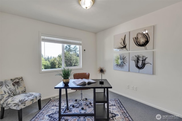 7332 156th St SE, Snohomish, WA 98296 - carpeted office space featuring baseboards