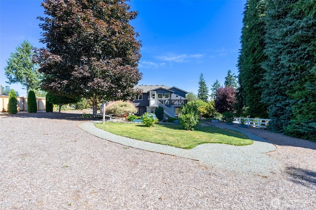 7332 156th St SE, Snohomish, WA 98296 - view of front of house with a front lawn and stairway
