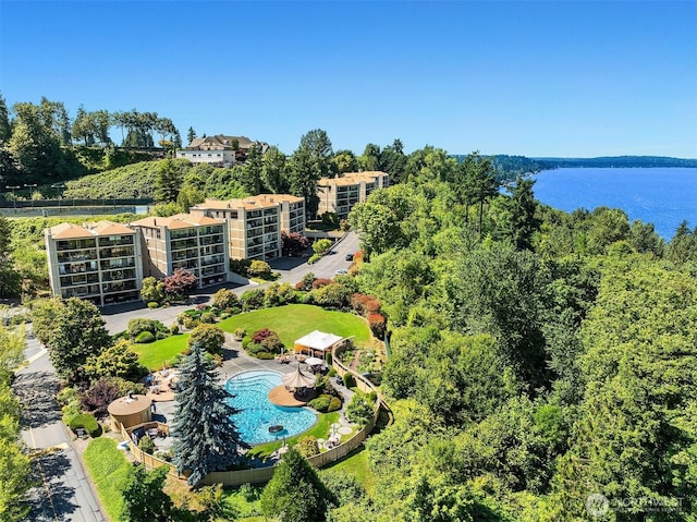 8005 Sand Point Way NE Unit A52, Seattle, WA 98115 - bird's eye view of a pool area and a large body of water