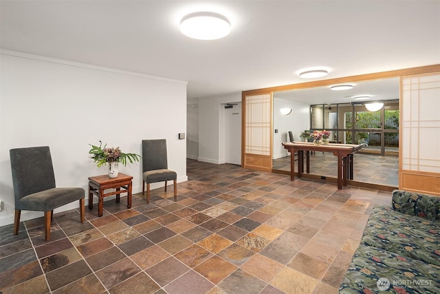 8005 Sand Point Way NE Unit A52, Seattle, WA 98115 - sitting room with stone tile floors and baseboards