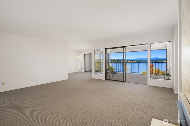 8005 Sand Point Way NE Unit A52, Seattle, WA 98115 - empty room with carpet flooring and a water view