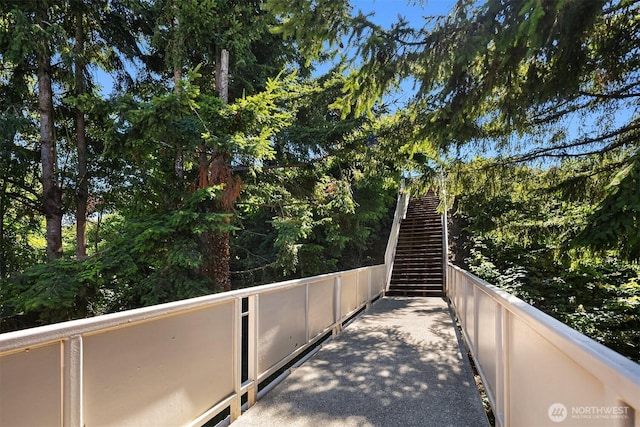 8005 Sand Point Way NE Unit A52, Seattle, WA 98115 - balcony with stairs