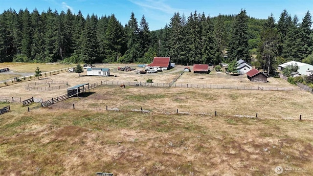 15 S Heise Rd, Elma, WA 98541 - aerial view of sparsely populated area with a heavily wooded area