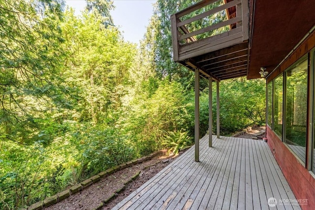 18707 25th Ave NE, Lake Forest Park, WA 98155 - view of wooden terrace