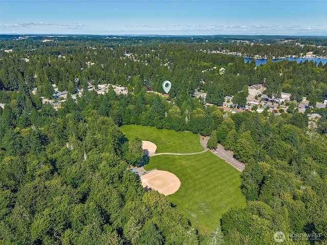 2810 Brentwood Dr SE, Lacey, WA 98503 - view of property location featuring a forest and a large body of water