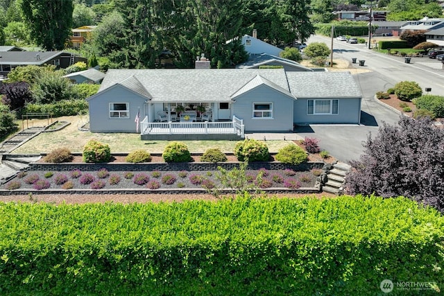 17003 53rd Ave S, Seatac, WA 98188 - back of property with a chimney and covered porch