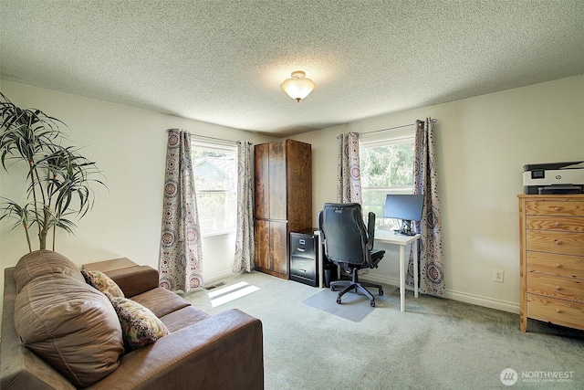 17003 53rd Ave S, Seatac, WA 98188 - home office featuring carpet flooring and a textured ceiling