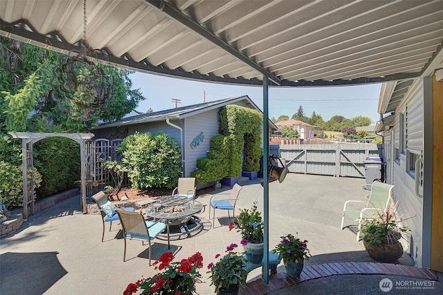 17003 53rd Ave S, Seatac, WA 98188 - view of patio / terrace featuring a fire pit