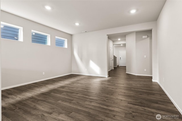 3912 23rd Ave NE Unit 38, Olympia, WA 98506 - spare room featuring recessed lighting and dark wood-style floors