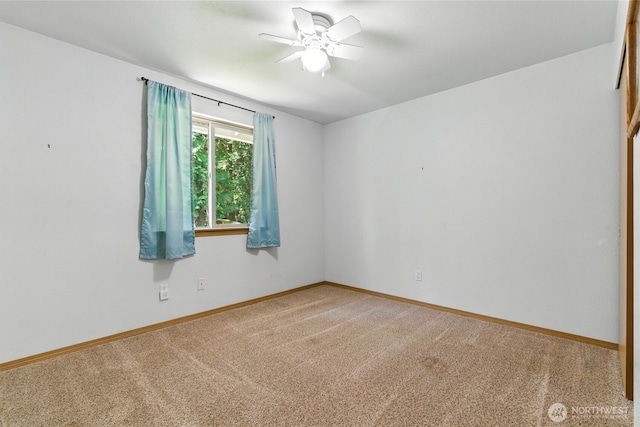 127 E Barnacle Blvd, Shelton, WA 98584 - empty room with light colored carpet and a ceiling fan