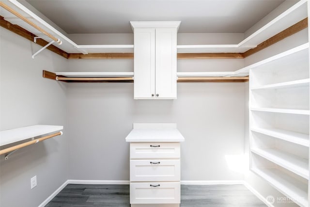 7830 A St, Tacoma, WA 98408 - walk in closet featuring dark wood finished floors