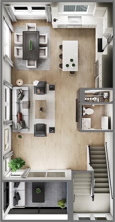 18805 99th Ct NE Unit E, Bothell, WA 98011 - view of home floor plan