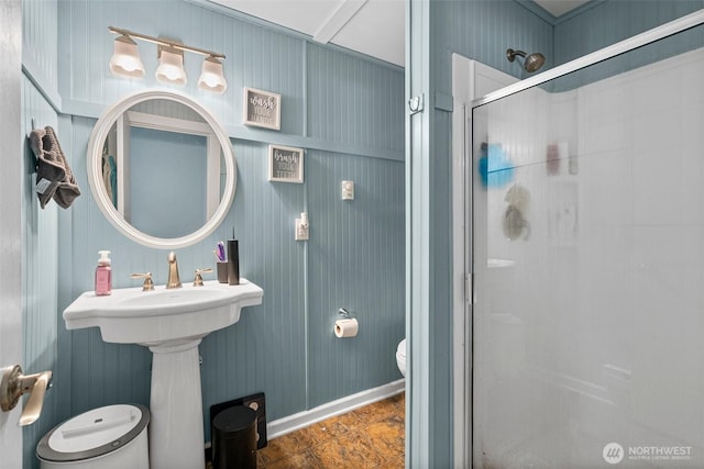 3302 W Tapps Dr E, Lake Tapps, WA 98391 - full bathroom with toilet and a shower stall