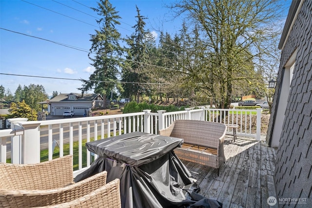 3302 W Tapps Dr E, Lake Tapps, WA 98391 - view of deck