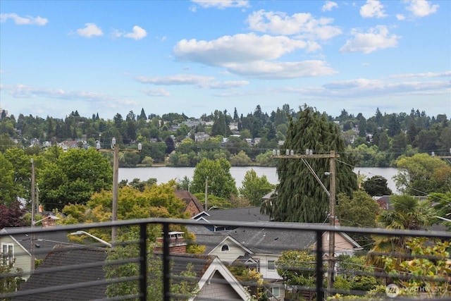 747 N 71st St, Seattle, WA 98103 - balcony featuring a water view