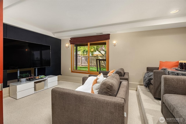 19081 11th Ave NW, Shoreline, WA 98177 - living area with carpet flooring and recessed lighting