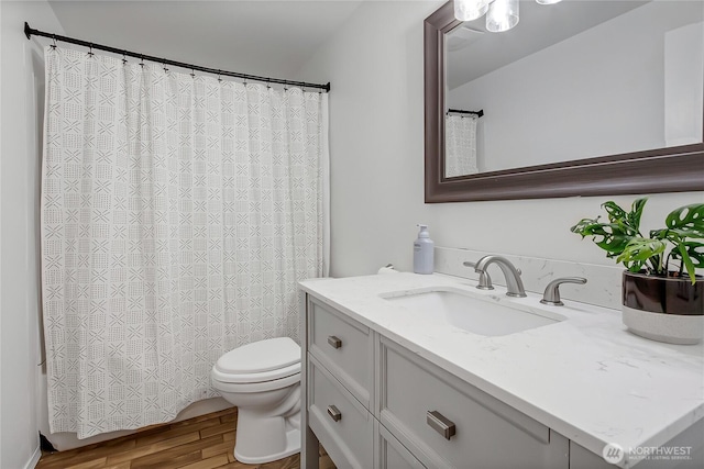 12310 Morris Rd SE, Yelm, WA 98597 - full bath with vanity and wood finished floors