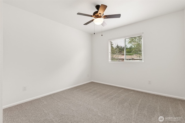 7022 Raptor Ave NE, Lacey, WA 98516 - carpeted empty room with baseboards and a ceiling fan