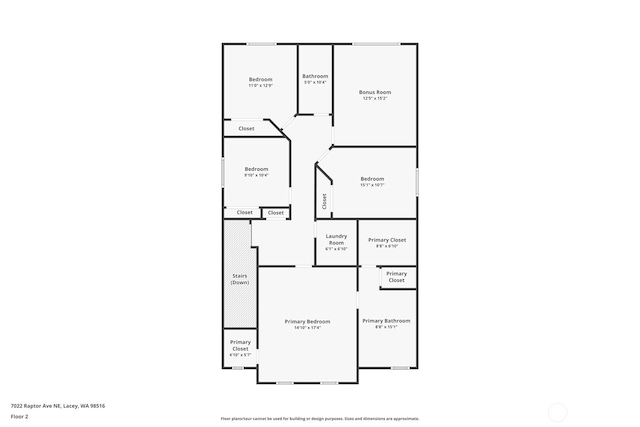 7022 Raptor Ave NE, Lacey, WA 98516 - view of home floor plan