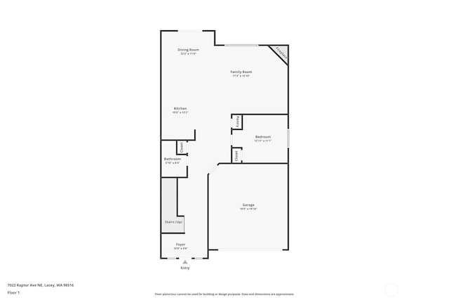 7022 Raptor Ave NE, Lacey, WA 98516 - view of floor plan / room layout