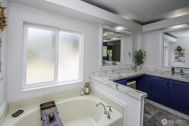 1729 154th St S, Spanaway, WA 98387 - bathroom featuring double vanity and a garden tub