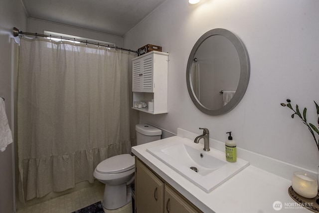 1729 154th St S, Spanaway, WA 98387 - bathroom with vanity and a shower with shower curtain