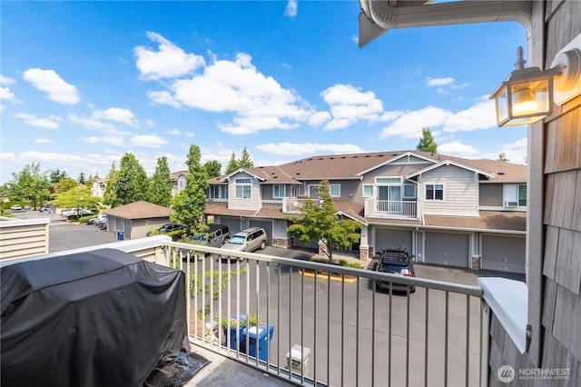 6137 Hazel Loop SE Unit D, Auburn, WA 98092 - balcony with grilling area and a residential view