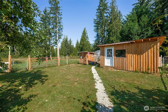 30124 Ramstad Rd, Arlington, WA 98223 - view of yard with a gate and a shed