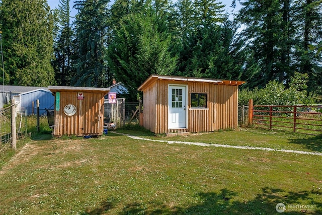 30124 Ramstad Rd, Arlington, WA 98223 - view of shed featuring a fenced backyard