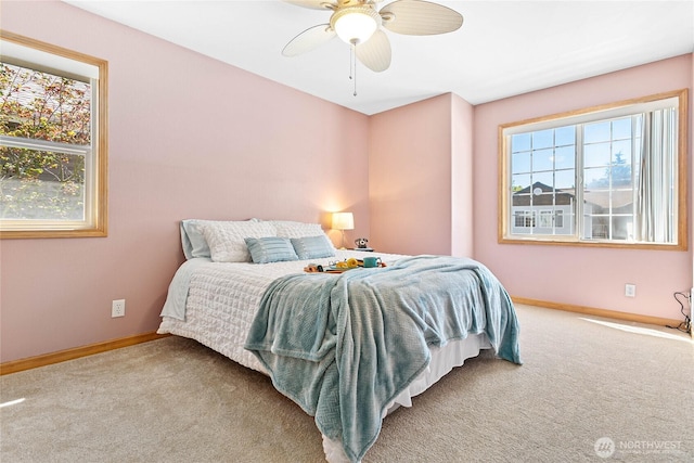 639 W Horton Way Unit 228, Bellingham, WA 98226 - carpeted bedroom featuring baseboards and ceiling fan