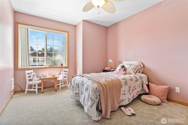639 W Horton Way Unit 228, Bellingham, WA 98226 - bedroom with carpet and a ceiling fan