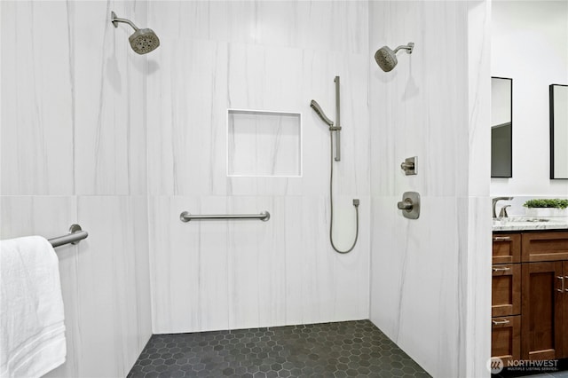 13830 Old Snohomish Monroe Rd, Snohomish, WA 98290 - bathroom with vanity and a shower