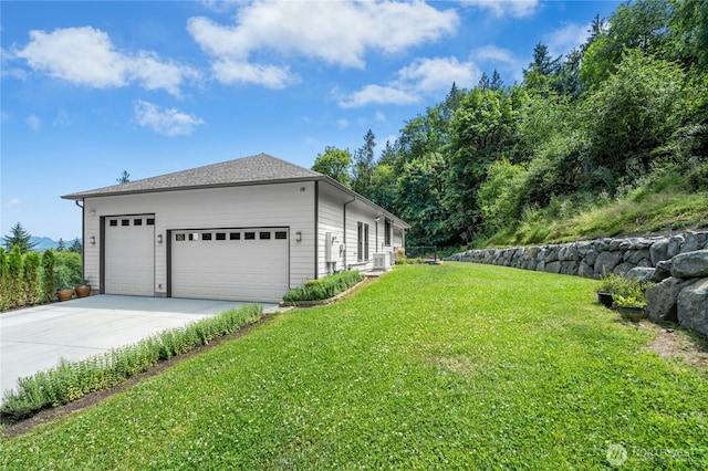13830 Old Snohomish Monroe Rd, Snohomish, WA 98290 - view of home's exterior with a lawn, driveway, and an attached garage