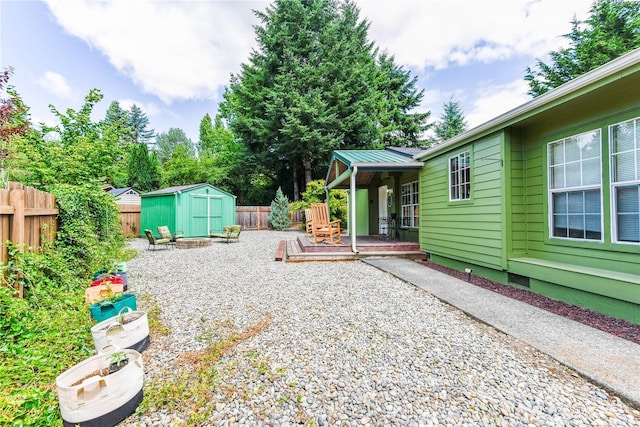 4508 36th Ct SE, Lacey, WA 98503 - fenced backyard featuring a storage unit