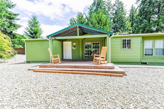 4508 36th Ct SE, Lacey, WA 98503 - view of front facade with a wooden deck