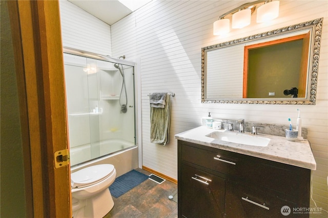 4508 36th Ct SE, Lacey, WA 98503 - bathroom with vanity and enclosed tub / shower combo