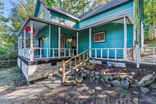 505 NE Jefferson, Chehalis, WA 98532 - view of front of property featuring covered porch