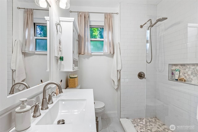 505 NE Jefferson, Chehalis, WA 98532 - bathroom with tiled shower and vanity