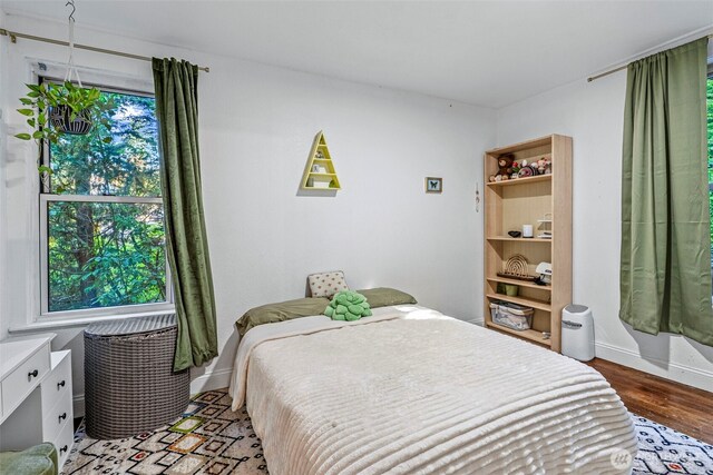 505 NE Jefferson, Chehalis, WA 98532 - bedroom featuring baseboards and light wood-style floors
